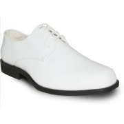 VANGELO Men Dress Shoe TUX-1 Oxford Formal Tuxedo for Prom & Wedding White Patent - Wide Width Available